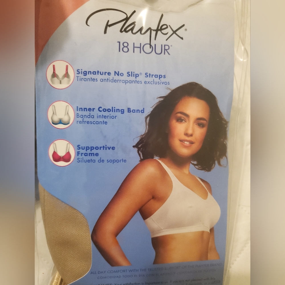 4 Brand New Playtex Bras 38D Blk/Bge. - Picture 6 of 6
